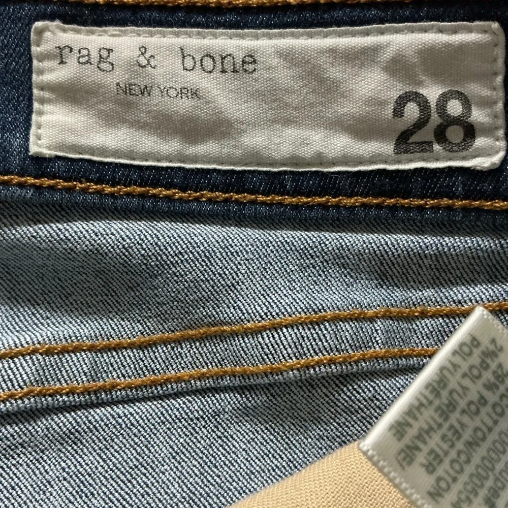 Rag to Bone New York Blue Jeans Distressed Women's Jeans Sz 28